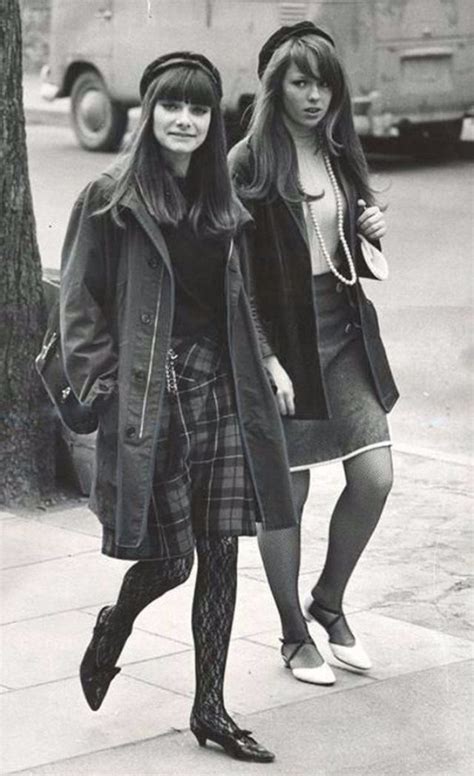 Vintage Everyday Mod Fashion Characteristic Of British Young People
