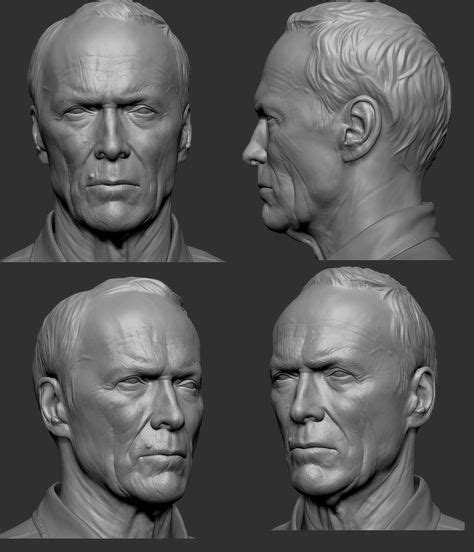 Pin By 大家 On 完整参考 Zbrush 3d Face Model Digital Sculpting