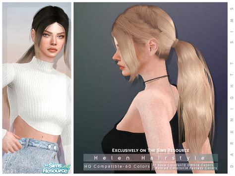 The Sims Resource Helen Hairstyle