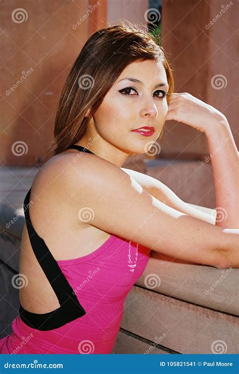 Lovely Brunette Girl Stock Image Image Of Woman Lovely 105821541