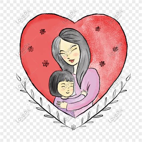 Dibujado A Mano Dibujos Animados Feliz Día De La Madre Vector Ma Png