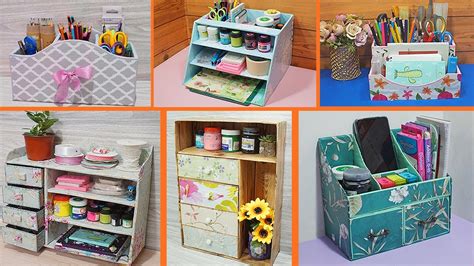 6 Simple Diy Organizers For Storage From Cardboard Boxes Handmade