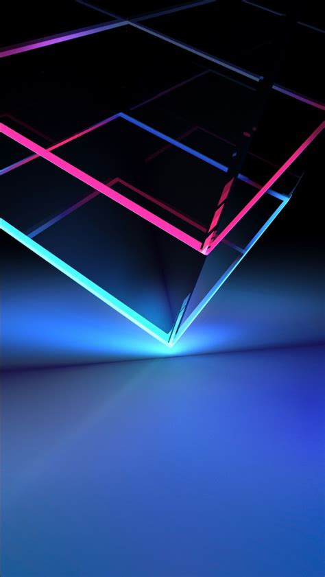 Gambar tersebut bisa anda unduh langsung, caranya silahkan klik pada gambar. Glassy Neon Cube Wallpapers | HD Wallpapers | ID #28121