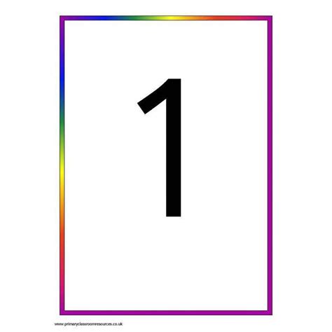 Rainbow 0 100 Number Cards Primary Classroom Resources
