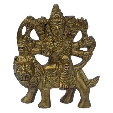Antique Brass Durga Hinduism Statue Br
