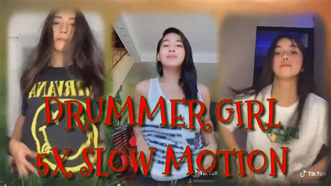 Drummer Girl Viral Tiktok 5x Slow Motion Youtube