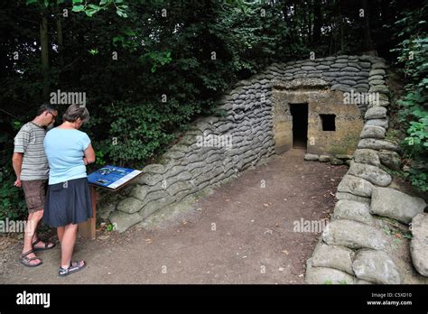 Tourists British Wwi Bunkers Headquarters Hi Res Stock Photography And