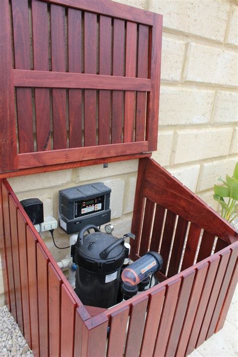 Fence panels to hide pool equipment. Clever Ways to Hide AC & Pool Equipment