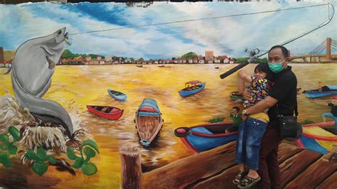 Lukisan Mural Tiga Dimensi Hiasi Dinding Tembok di Lebak Mulyo Kecamatan Kemuning ...