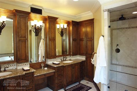 Add style and functionality to your bathroom with a bathroom vanity. Bathroom Remodeling | Southwestern Remodeling | Wichita
