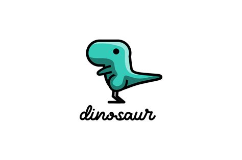 Dinosaur Logo Vector Cute Design Simple Grafica Di Zaqilogo · Creative
