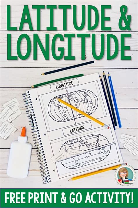 Latitude And Longitude Interactive Notebook Activity Interactive