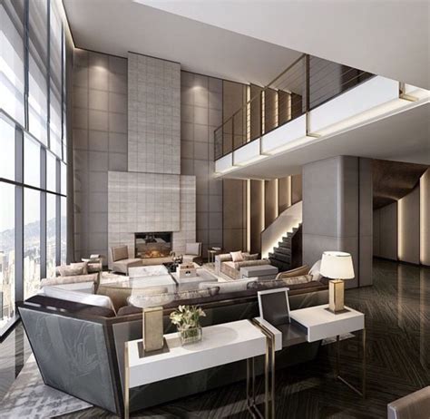 High Ceiling Modern Luxury Homes Interior Interior Modern
