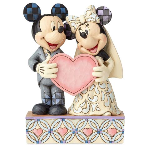 Mickey And Minnie Mouse Two Souls One Heart Figure By Jim Shore Mickey Mouse Wedding
