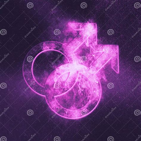 Male Homosexuality Symbol Gay Glyph Doubled Male Sign Stock
