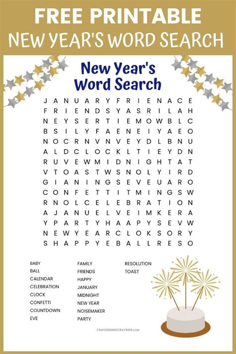 New Years Eve Word Scramble Printable Happiness Is Homemade Word