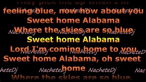 Lynyrd Skynyrd Sweet Home Alabama Con Letra With Lyrics Youtube