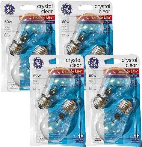 Ge Crystal Clear 60 Watt 580 Lumen A15 Ceiling Fan Light Bulbs W
