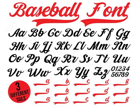 Baseball Font Svg Cut Files Letters Numbers Svg Ph