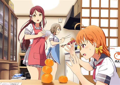 HD Wallpaper Anime Love Live Sunshine Chika Takami Riko Aida You Watanabe Wallpaper Flare