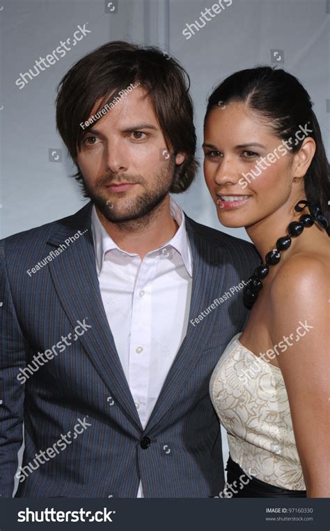 Actor Adam Scott And Wife At The Los Angeles Premiere Of His New Movie Monster In Law April 29
