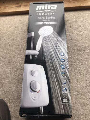 Mira Sprint Multi Fit White 85kw Electric Shower Immaculate Used For 9 Months Ebay