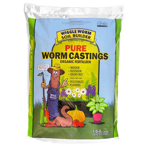 Wiggle Worm Earthworm Castings Omri Organic Fertilizer Great Lakes