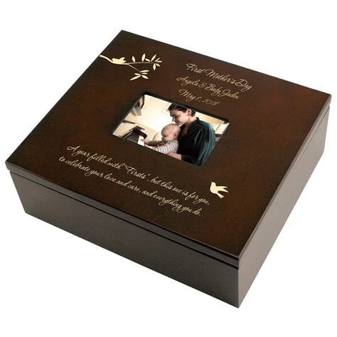 Gifting mom has to be very special. First Mothers Day Personalized Keepsake Box | Keepsake ...