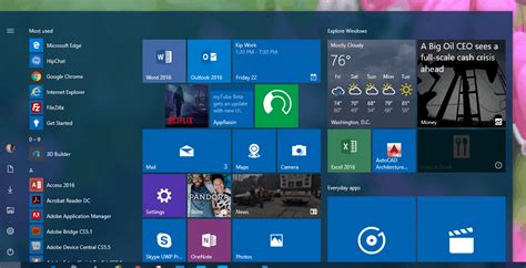 Heres A Closer Look At The Start Menu Improvements In Windows 10 Build