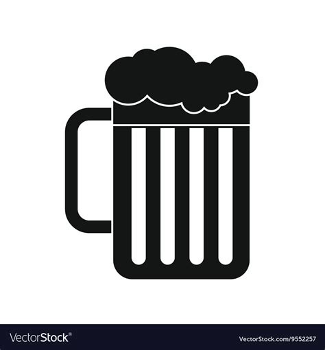 Beer Mug Icon Simple Style Royalty Free Vector Image