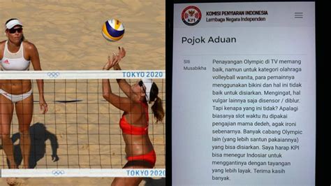 Viral Wanita Ini Adukan Tayangan Voli Pantai Wanita Olimpiade Tokyo Ke Kpi Nesiatimescom