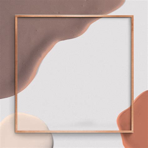 Download Premium Illustration Of Bronze Frame Psd Abstract Background