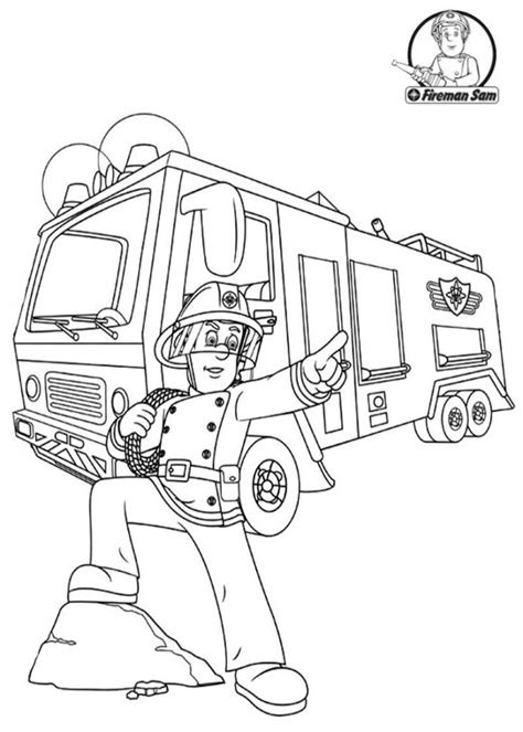 Fireman Sam Colouring Pages Free Printable Coloring Pages