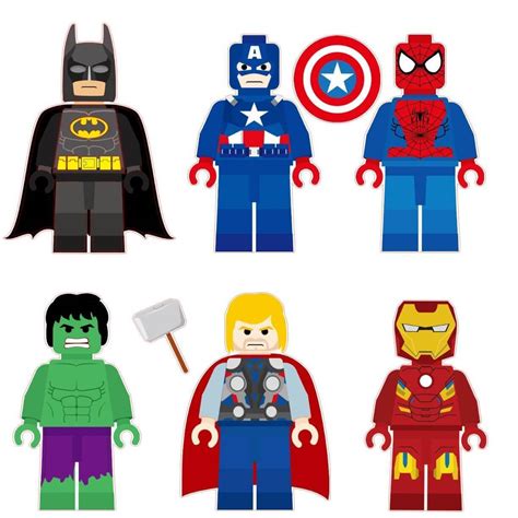Lego Super Hero Removable Wall Decal Huntsimply