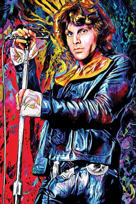 Jim Morrison The Doors La Woman C Canvas Artwork Rockchromatic