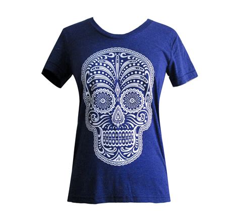 American Apparel Day Of The Dead Skull T Shirt