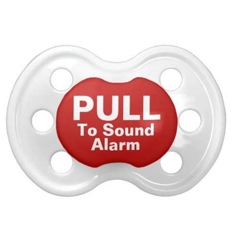 Pull To Sound Alarm Funny Baby Pacifiers Retro Baby Rainbow Gift