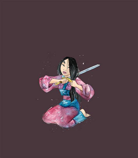 Disney Mulan First Cut Watercolor Pose Graphic Digital Art By Riminh