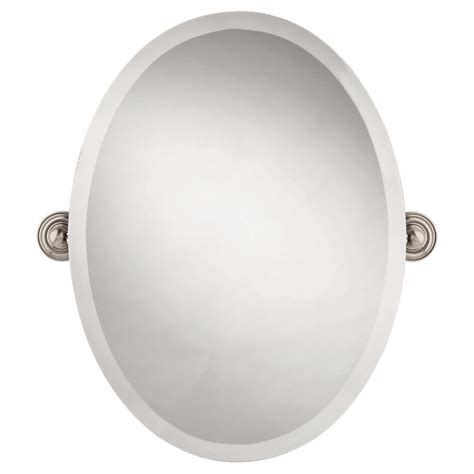 Delta Greenwich 24 In X 18 In Frameless Oval Bathroom Mirror With
