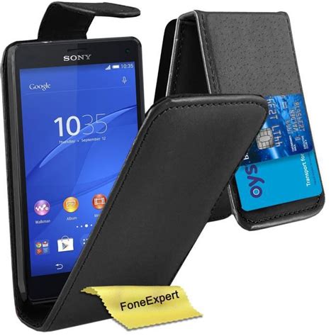 The sony xperia z3 compact packs all the same goodness of its larger sibling in a more manageable body. Noir - Sony Xperia Z3 Compact Etui Housse Coque en Cuir ...