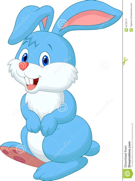 Collection de dessins de lapins à colorier pour pâques. Dessin Animé Mignon De Lapin Illustration de Vecteur ...