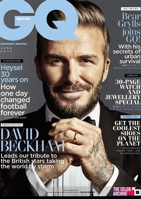 David Beckham Covers The June 2015 Issue Of British GQ Hot On The