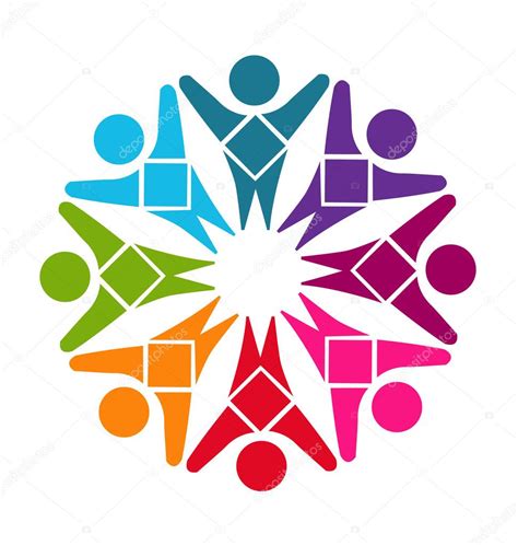 Logo Teamwork Diversity People Stock Vector By ©glopphy 82856452
