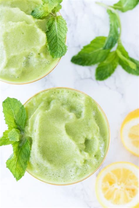 Easy Frozen Mint Lemonades Limonana Paleo Eating By Elaine