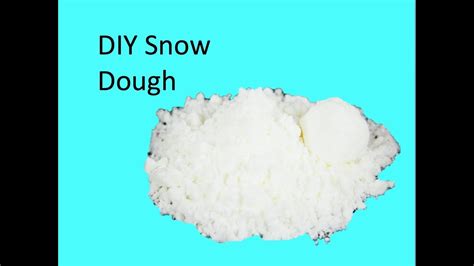 Diy Snow Dough Youtube