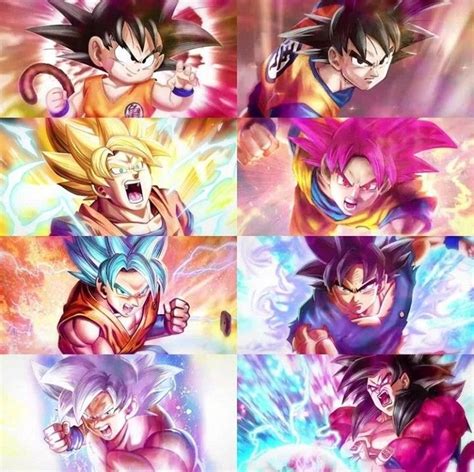 Goku Fases😊 Personajes De Dragon Ball Dragones Dragon Ball