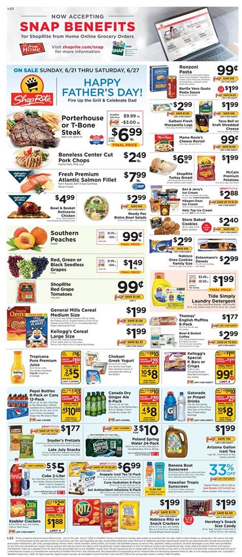 ShopRite Ad Circular - 06/21 - 06/27/2020 | Rabato