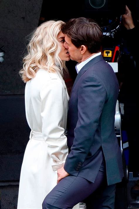 Tom Cruise kisses The Crown's Vanessa Kirby in romantic Mission