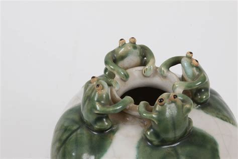 Vase With Frogs Ebth