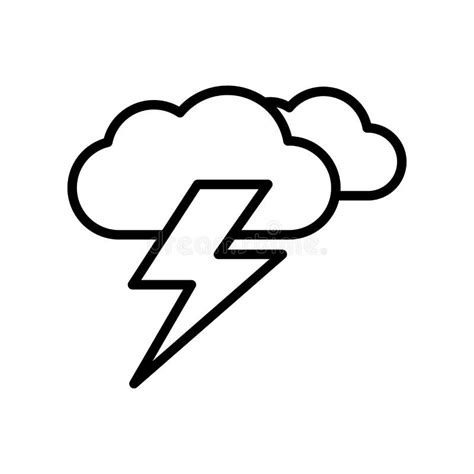Storm Icon Vector Sign And Symbol Isolated On White Background Storm